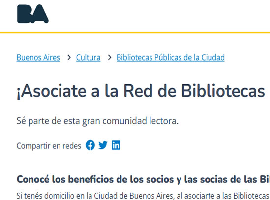 Red Bibliotecas Bs. As.